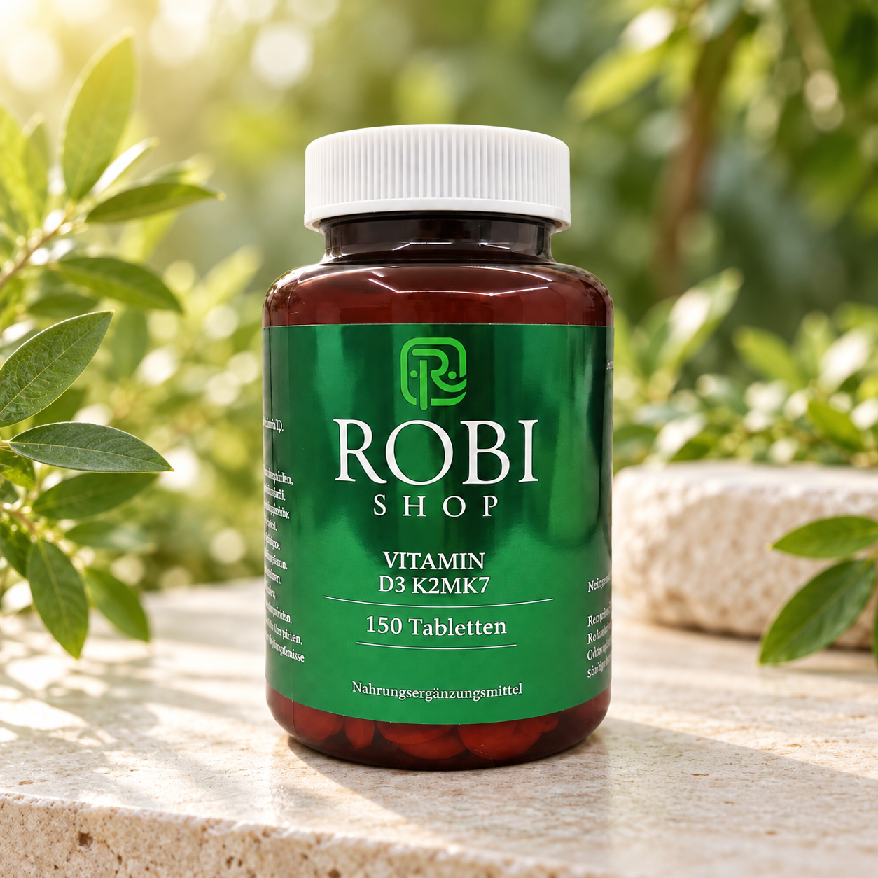 RobiShop Vitamin D3 + K2 MK7 in natürlicher Umgebung